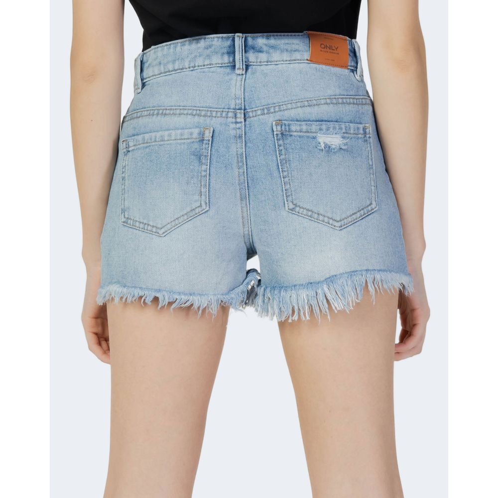 Only Hellblaue Baumwollshorts