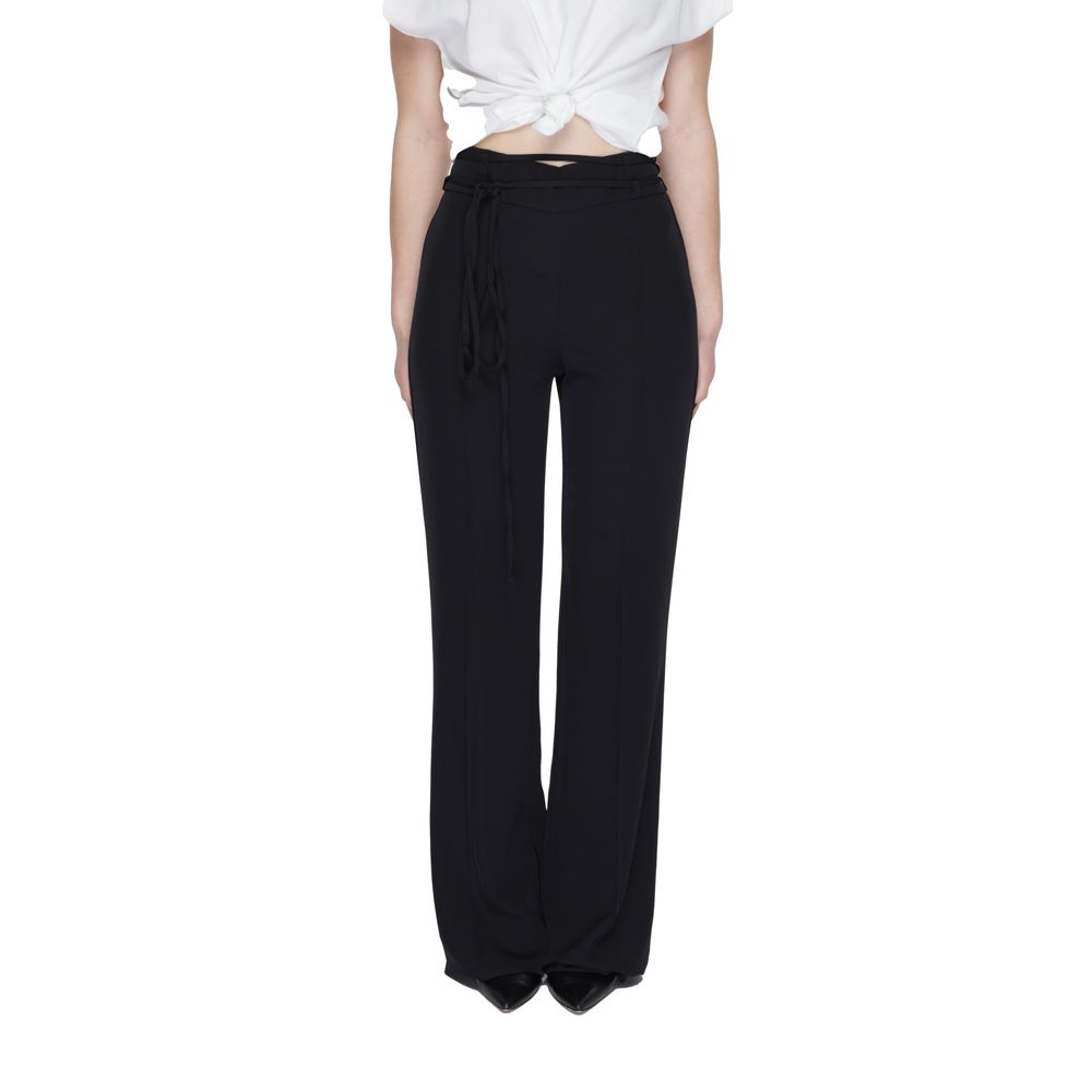 Sandro Ferrone Schwarze Polyester Jeans & Hose