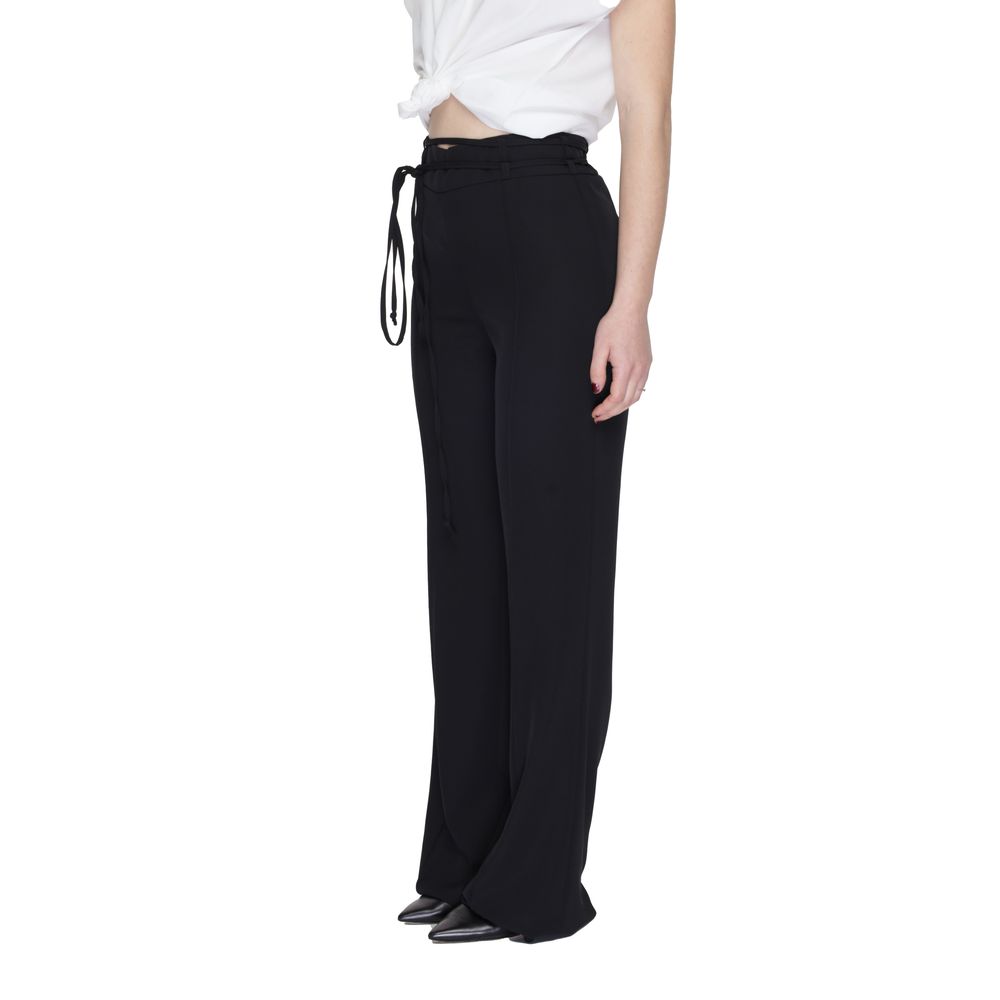 Sandro Ferrone Schwarze Polyester Jeans & Hose