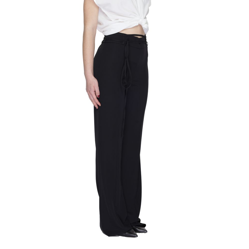 Sandro Ferrone Schwarze Polyester Jeans & Hose