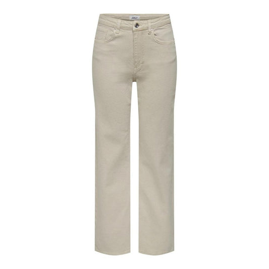 Only Beige Baumwolljeans & Hose