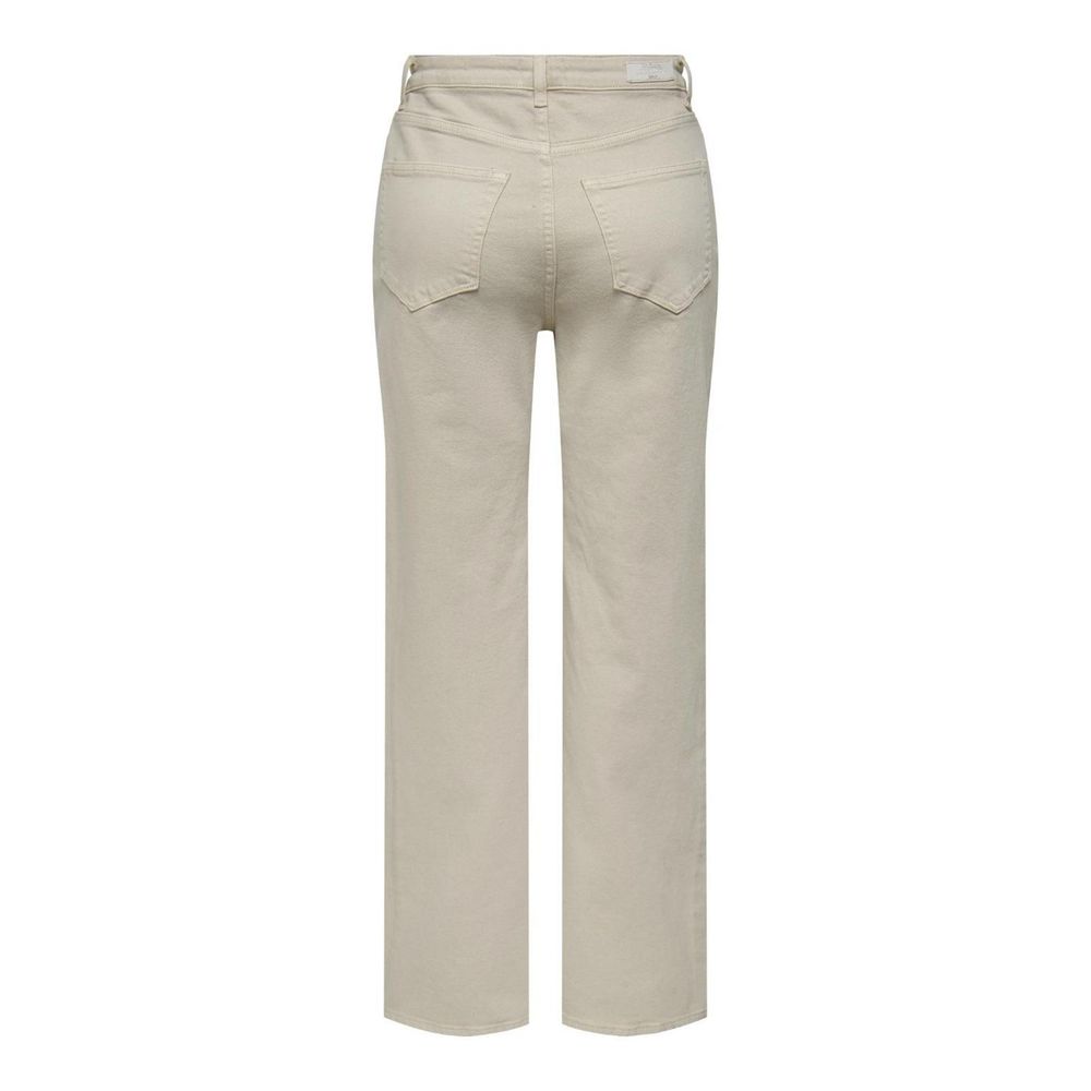 Only Beige Baumwolljeans & Hose