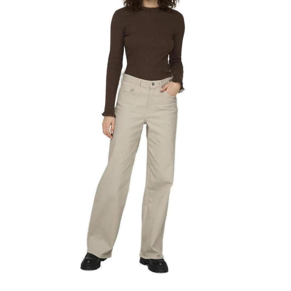 Only Beige Baumwolljeans & Hose