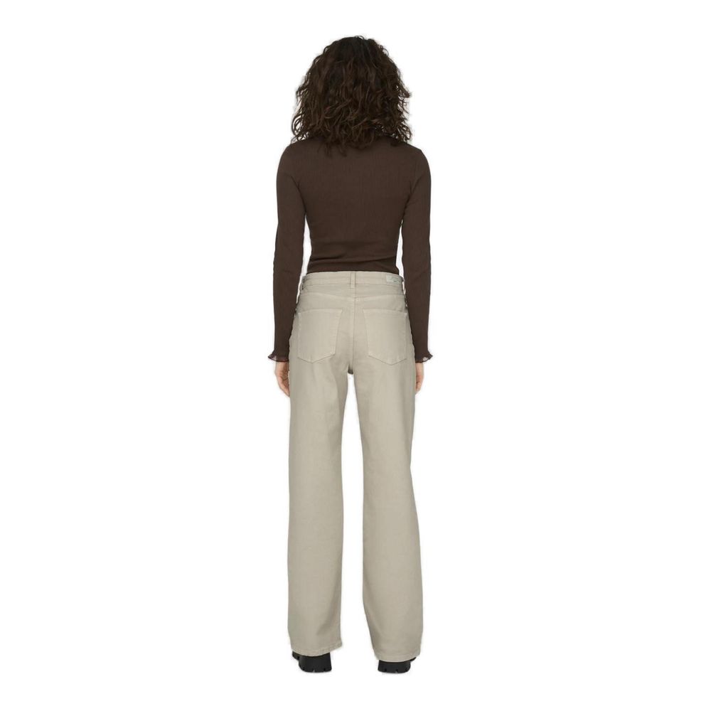 Only Beige Baumwolljeans & Hose