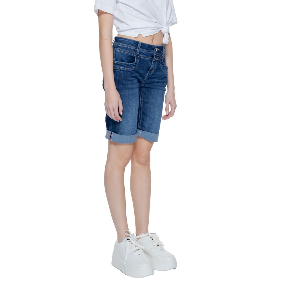 Street One Blaue Baumwollshorts