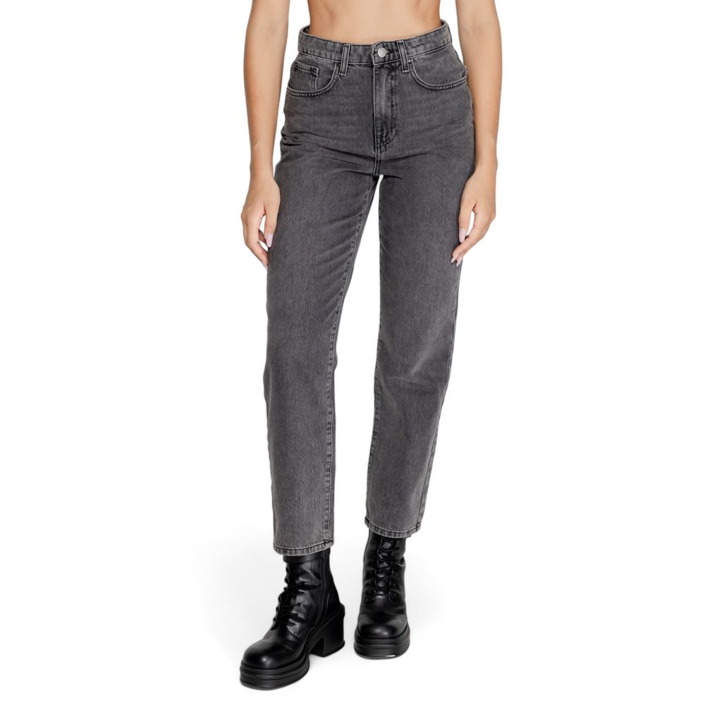 Only Graue Baumwolljeans & Hose