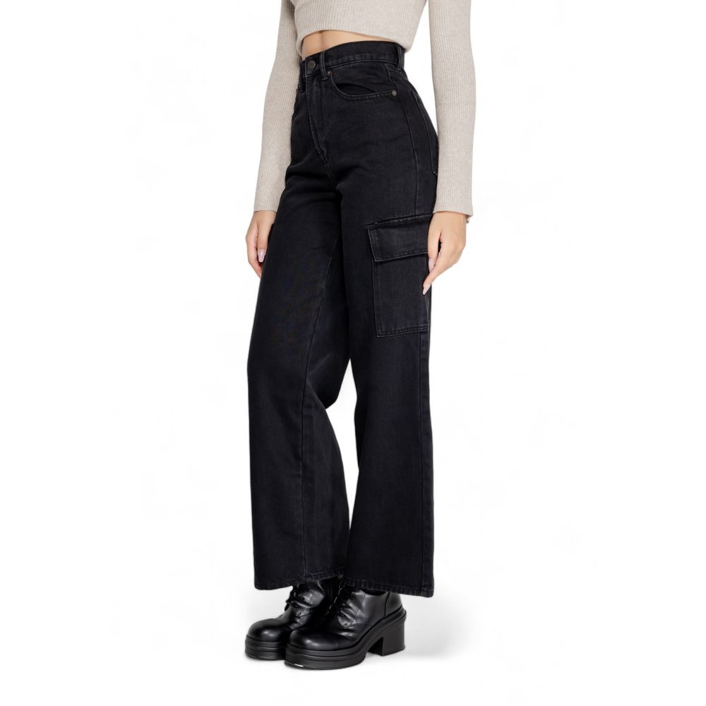 Only Schwarze Baumwolljeans & Hose