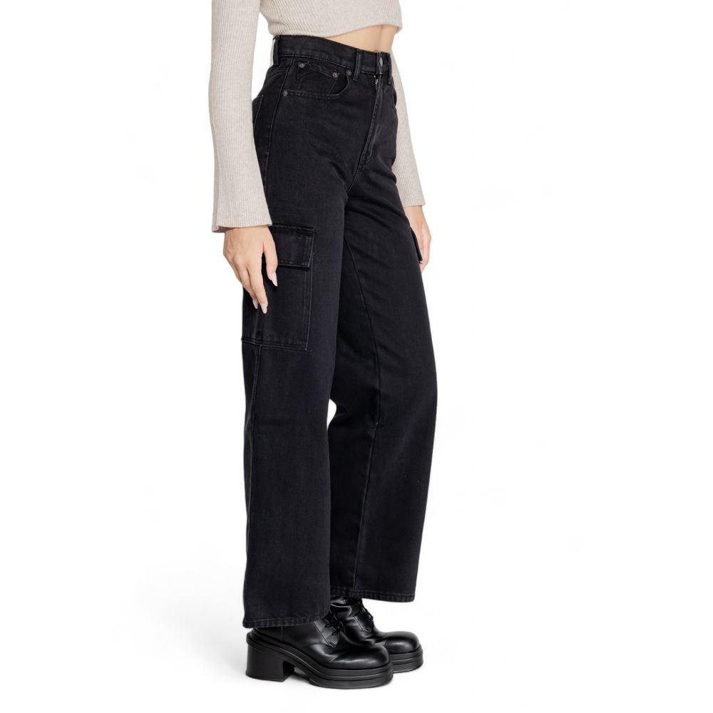 Only Schwarze Baumwolljeans & Hose