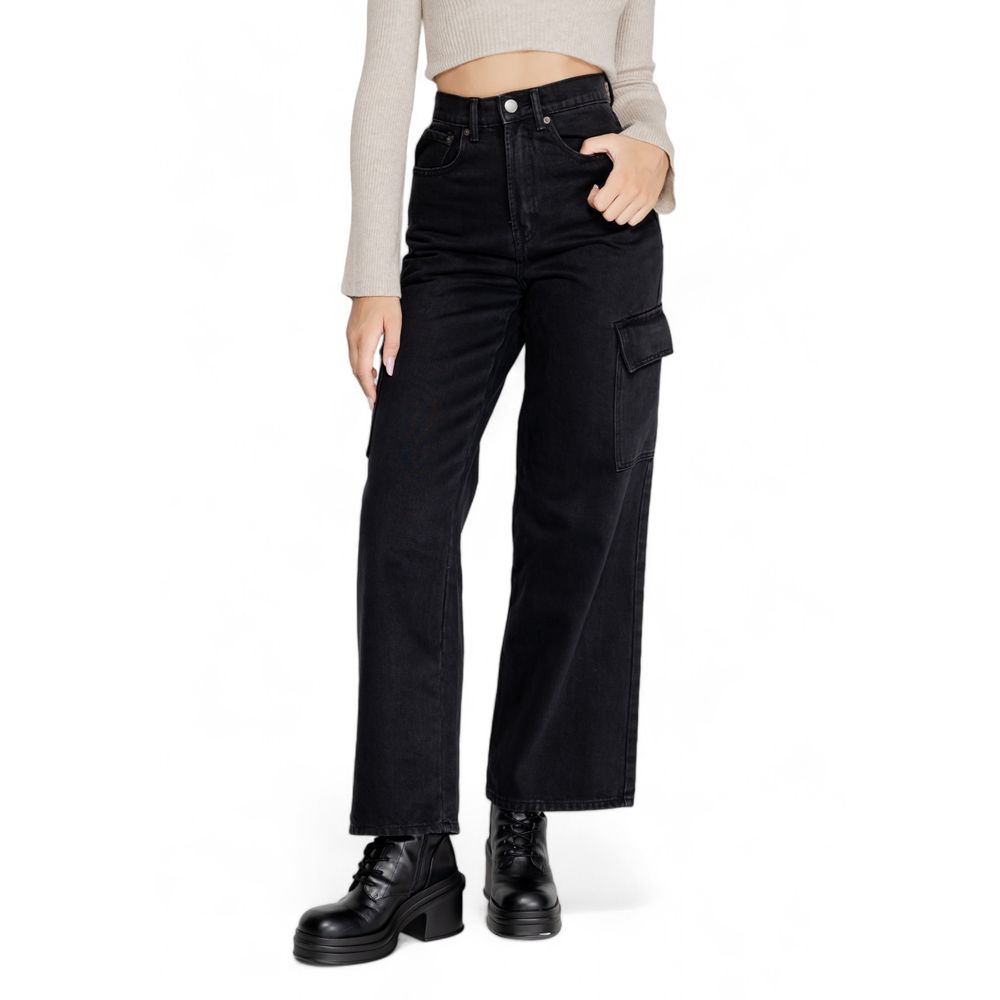 Only Schwarze Baumwolljeans & Hose