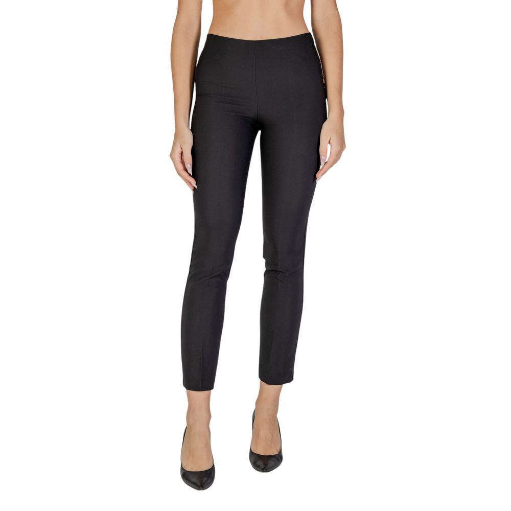 Sandro Ferrone Schwarze Polyester Jeans & Hose