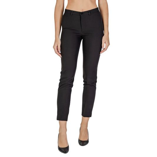 Sandro Ferrone Schwarze Polyester Jeans & Hose