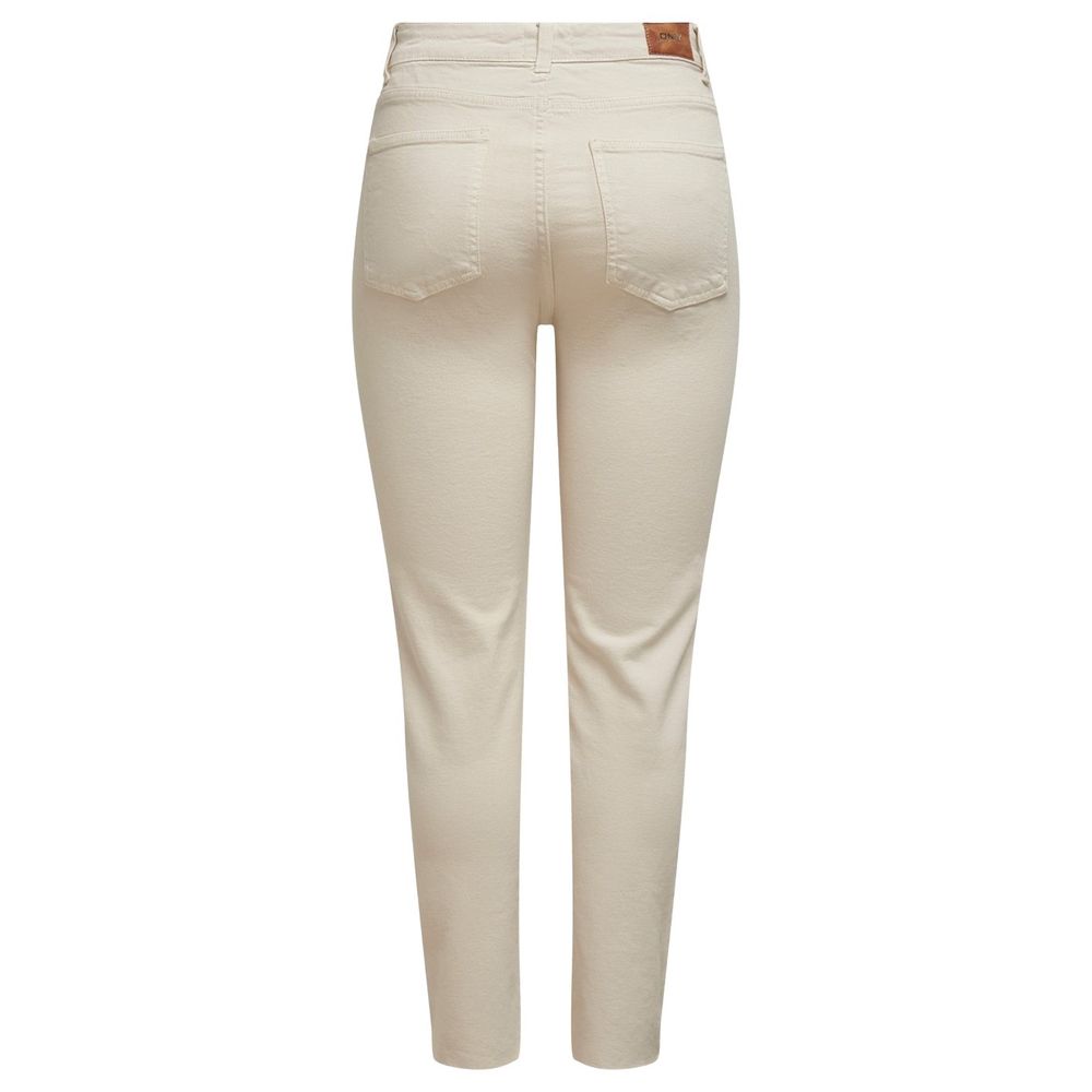 Only Beige Baumwolljeans & Hose