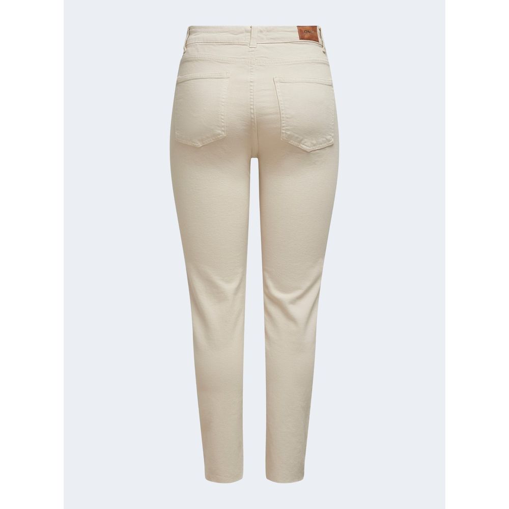 Only Beige Baumwolljeans & Hose