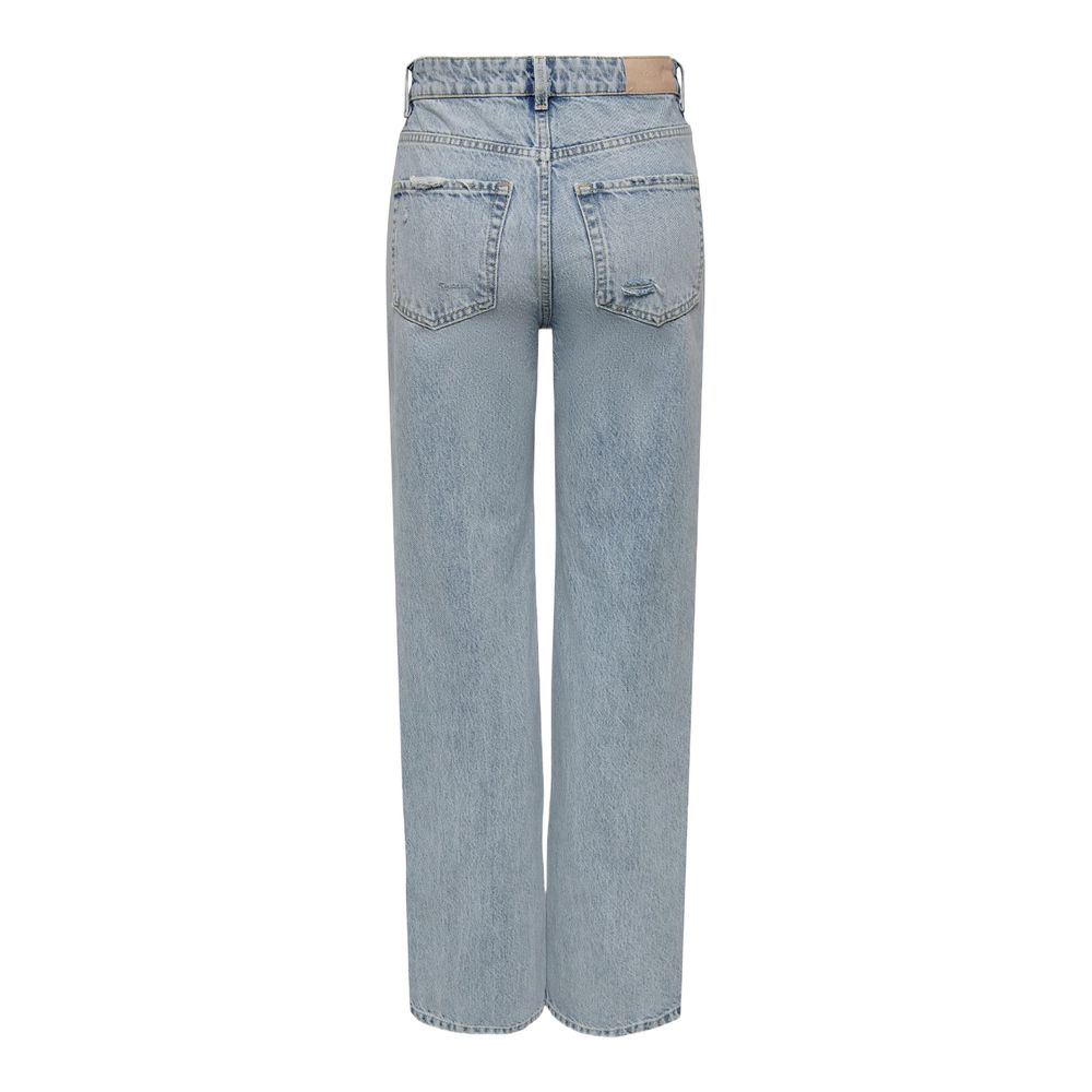 Only Hellblaue Baumwolljeans & Hose