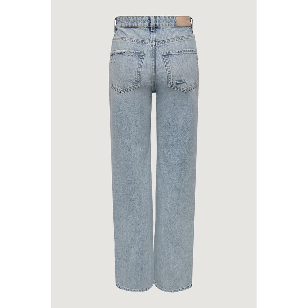 Only Hellblaue Baumwolljeans & Hose