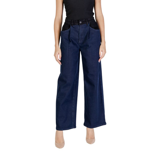 ICHI Blaue Baumwolljeans & Hose