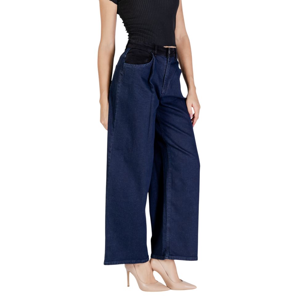 ICHI Blaue Baumwolljeans & Hose