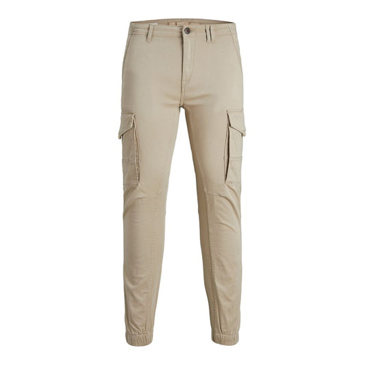 Jack Jones Beige Baumwolljeans & Hose