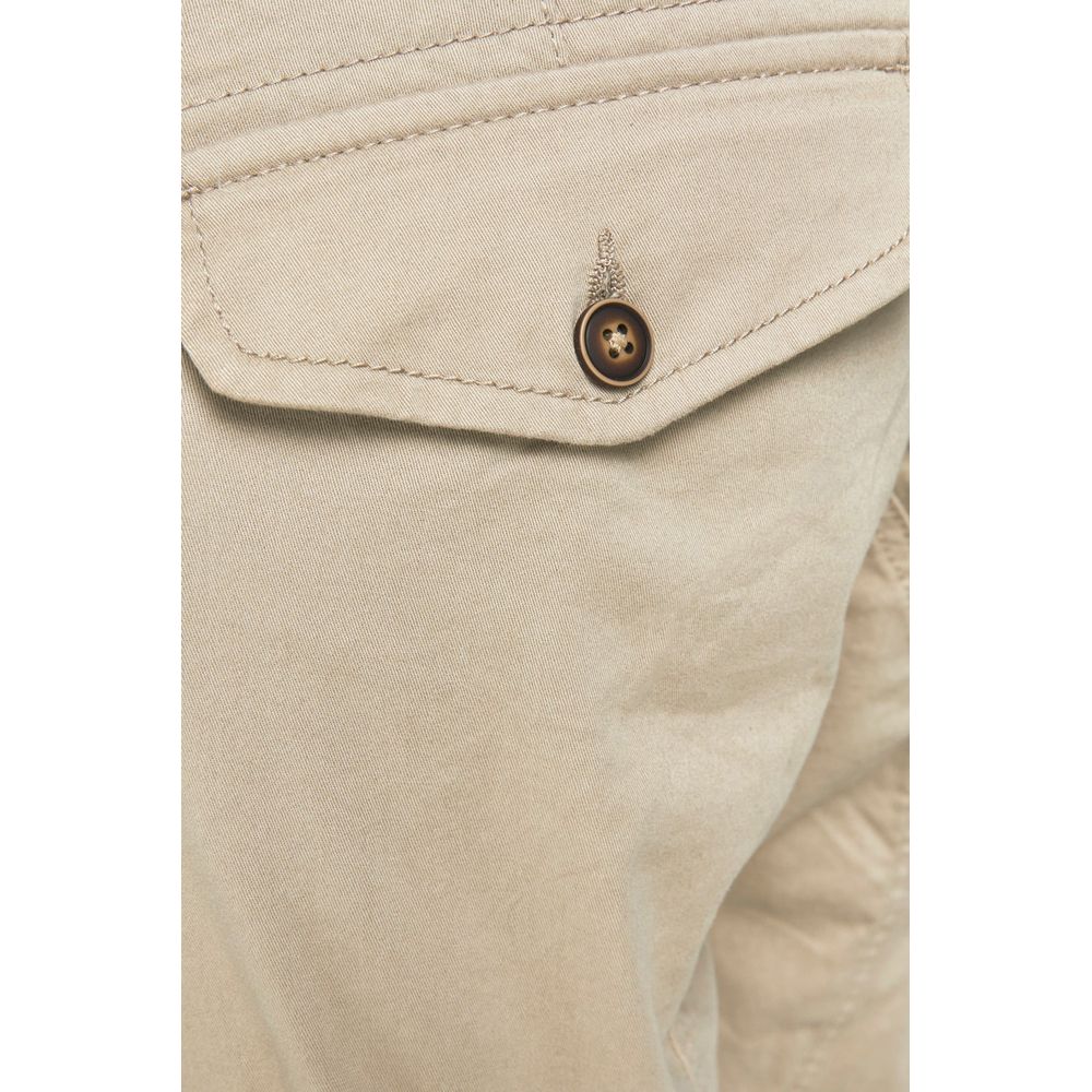 Jack Jones Beige Baumwolljeans & Hose