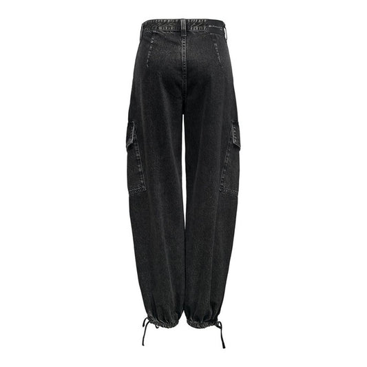 Only Schwarze Baumwolljeans & Hose