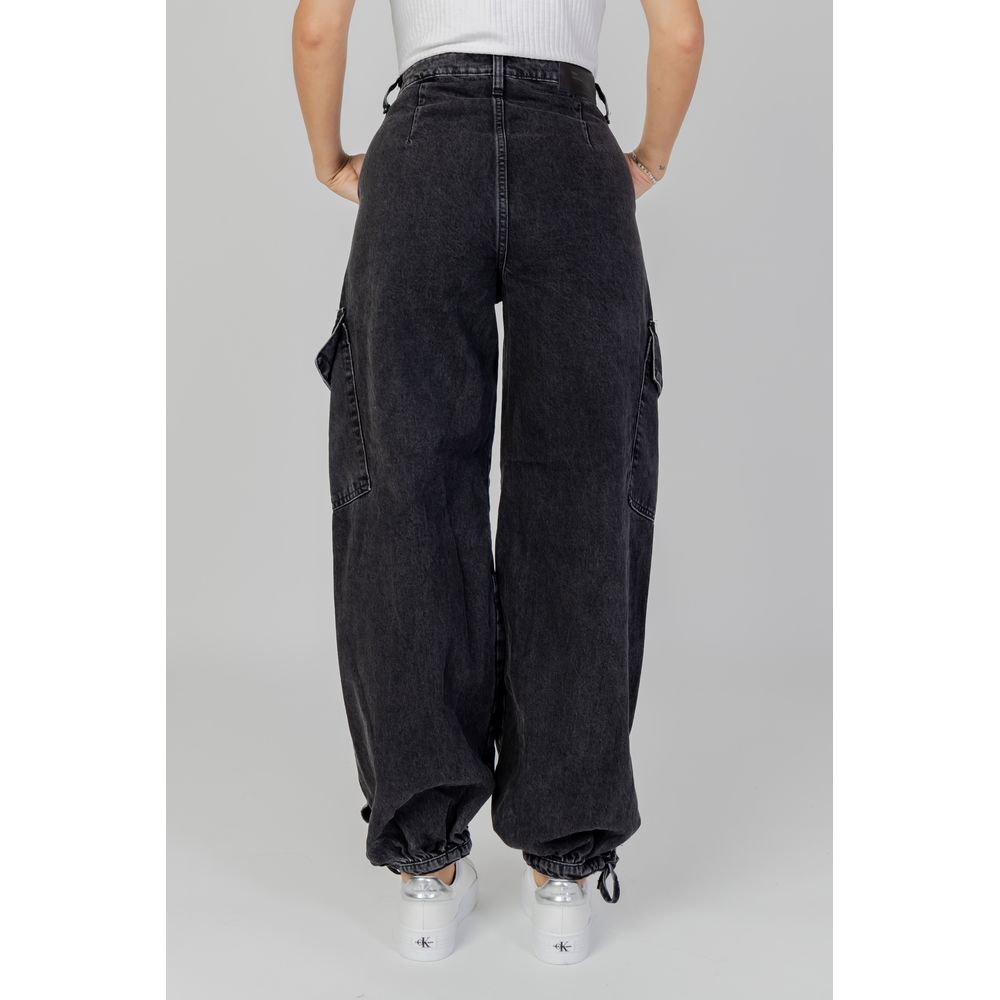 Only Schwarze Baumwolljeans & Hose