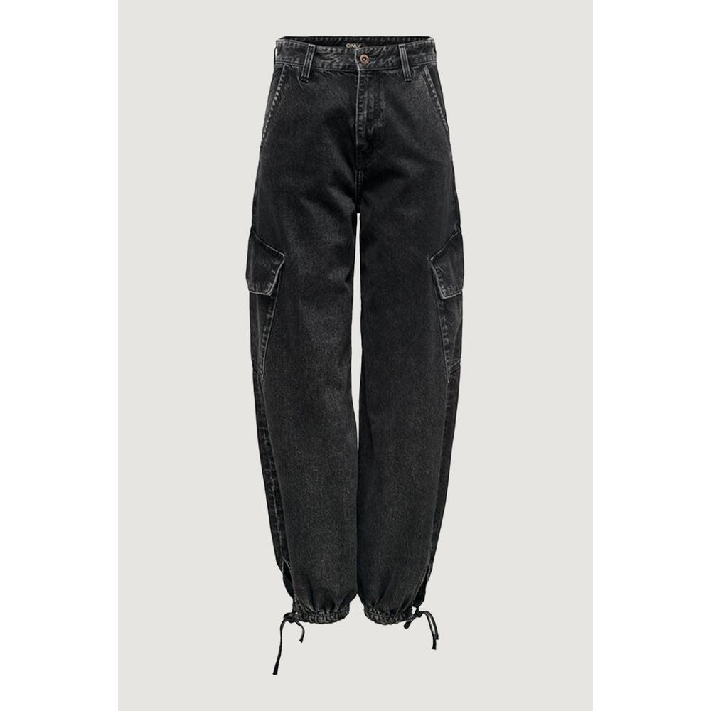 Only Schwarze Baumwolljeans & Hose