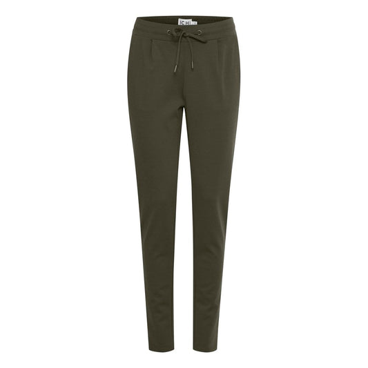 ICHI Grüne Polyester Jeans & Hose