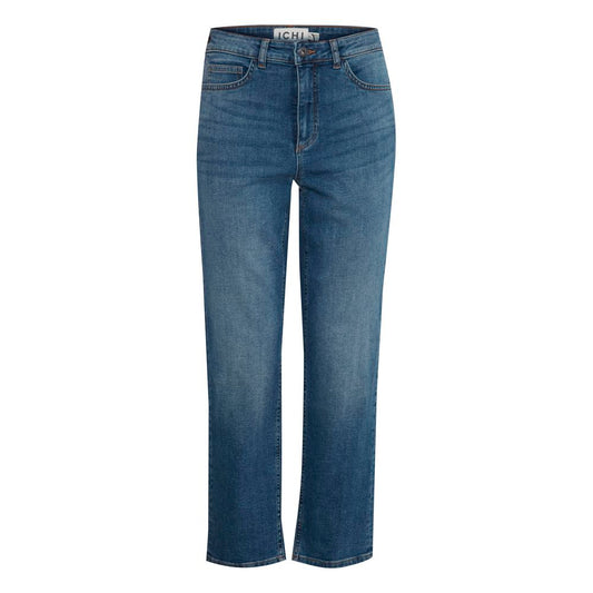 ICHI Blaue Baumwolljeans & Hose