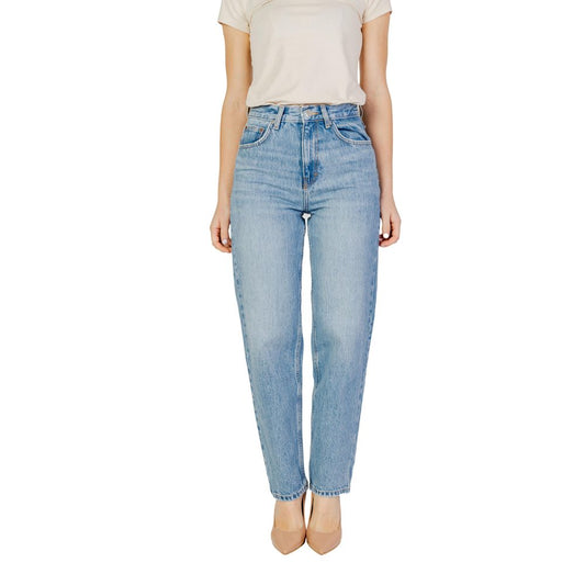 Only Hellblaue Baumwolljeans & Hose