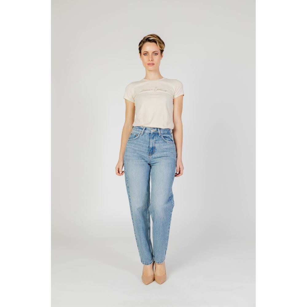 Only Hellblaue Baumwolljeans & Hose