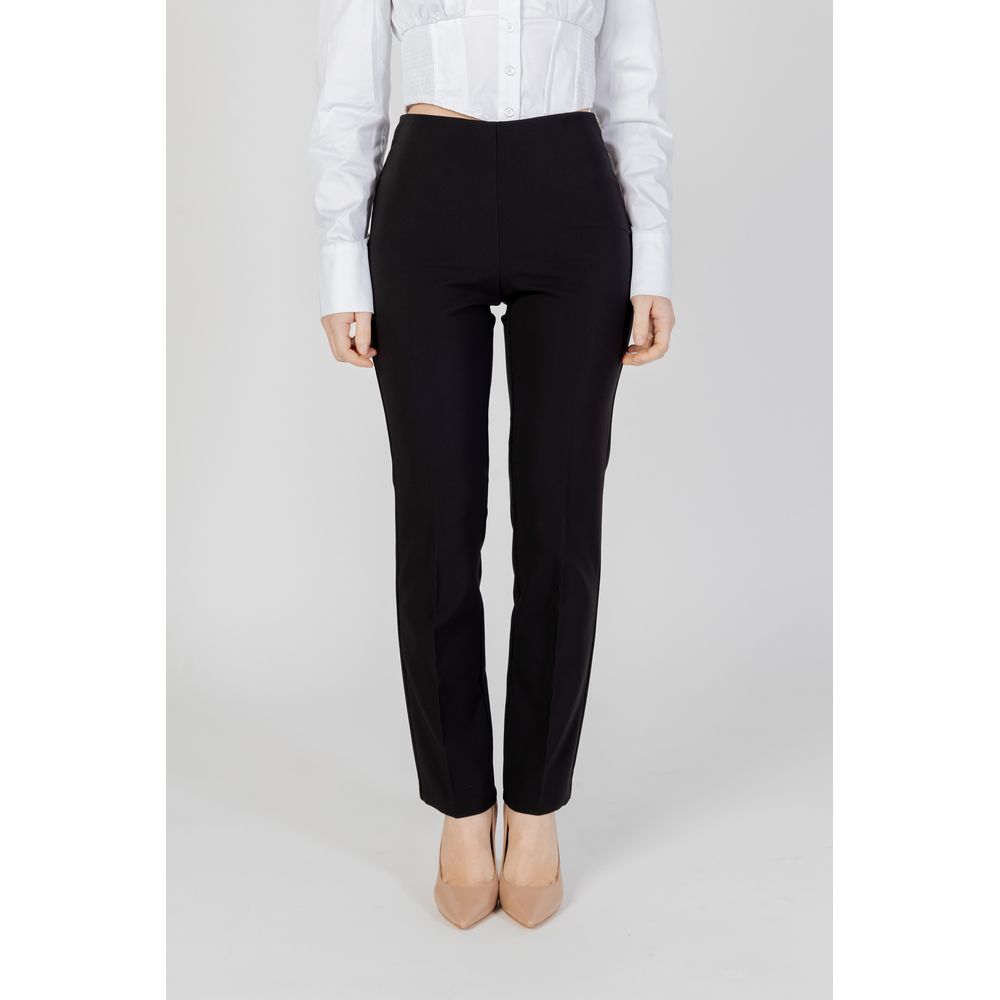 Sandro Ferrone Schwarze Polyester Jeans & Hose