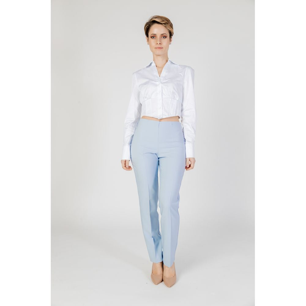 Sandro Ferrone Blaue Polyester Jeans & Hose