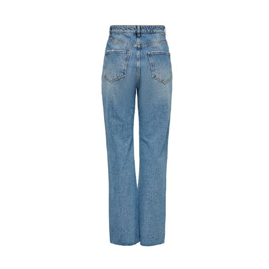 Only Hellblaue Baumwolljeans & Hose