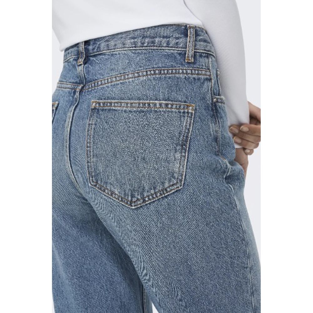 Only Hellblaue Baumwolljeans & Hose