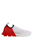 Bild in Galerie-Betrachter laden, Dolce & Gabbana White Red Sorrento Sneakers Shoes
