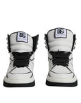 Bild in Galerie-Betrachter laden, Dolce & Gabbana White Leather High Top Men Sneakers Shoes
