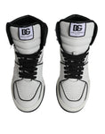 Bild in Galerie-Betrachter laden, Dolce & Gabbana White Leather High Top Men Sneakers Shoes
