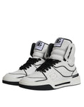 Bild in Galerie-Betrachter laden, Dolce & Gabbana White Leather High Top Men Sneakers Shoes
