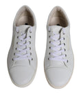 Bild in Galerie-Betrachter laden, Dolce & Gabbana White Leather Low Top Men Sneakers Shoes
