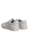 Bild in Galerie-Betrachter laden, Dolce & Gabbana White Leather Low Top Men Sneakers Shoes
