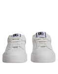 Bild in Galerie-Betrachter laden, Dolce & Gabbana White Miami Leather Low Top Sneakers Shoes
