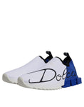 Bild in Galerie-Betrachter laden, Dolce & Gabbana White Blue Low Top Sorrento Men Sneaker Shoes
