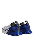 Bild in Galerie-Betrachter laden, Dolce & Gabbana White Blue Low Top Sorrento Men Sneaker Shoes
