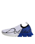 Bild in Galerie-Betrachter laden, Dolce & Gabbana White Blue Low Top Sorrento Men Sneaker Shoes
