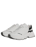 Load image into Gallery viewer, Dolce & Gabbana White Silver DAYMASTER Leather Sneakers Shoes
