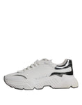 Bild in Galerie-Betrachter laden, Dolce & Gabbana White Silver DAYMASTER Leather Men Sneakers Shoes
