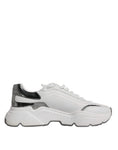 Bild in Galerie-Betrachter laden, Dolce & Gabbana White Silver DAYMASTER Leather Men Sneakers Shoes
