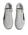 Bild in Galerie-Betrachter laden, Dolce & Gabbana White Leather Low Top Men Sneakers Shoes
