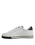 Bild in Galerie-Betrachter laden, Dolce & Gabbana White Leather Low Top Men Sneakers Shoes
