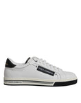 Bild in Galerie-Betrachter laden, Dolce & Gabbana White Leather Low Top Men Sneakers Shoes
